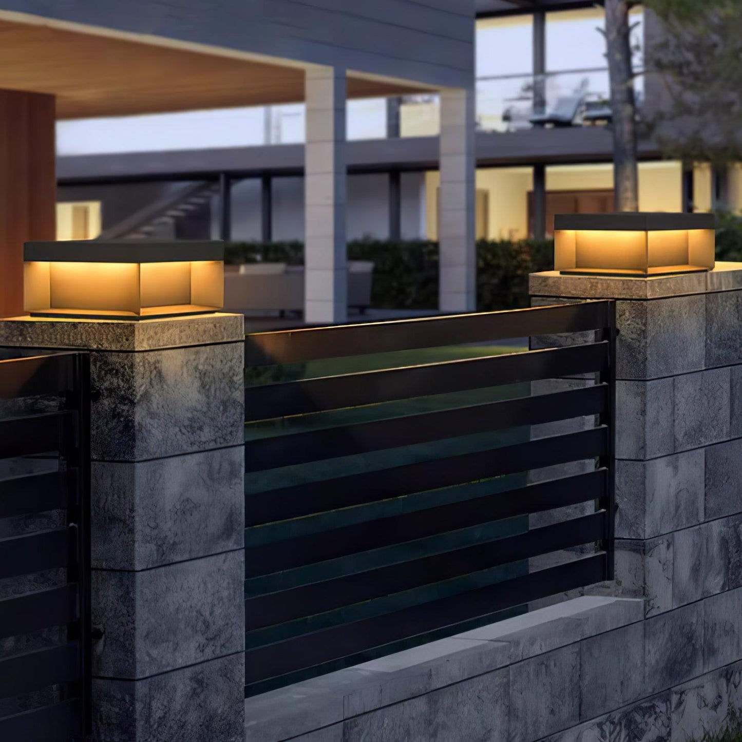 Solar-Pfostenleuchte Außen | LED | IP65 | Garten & Einfahrt