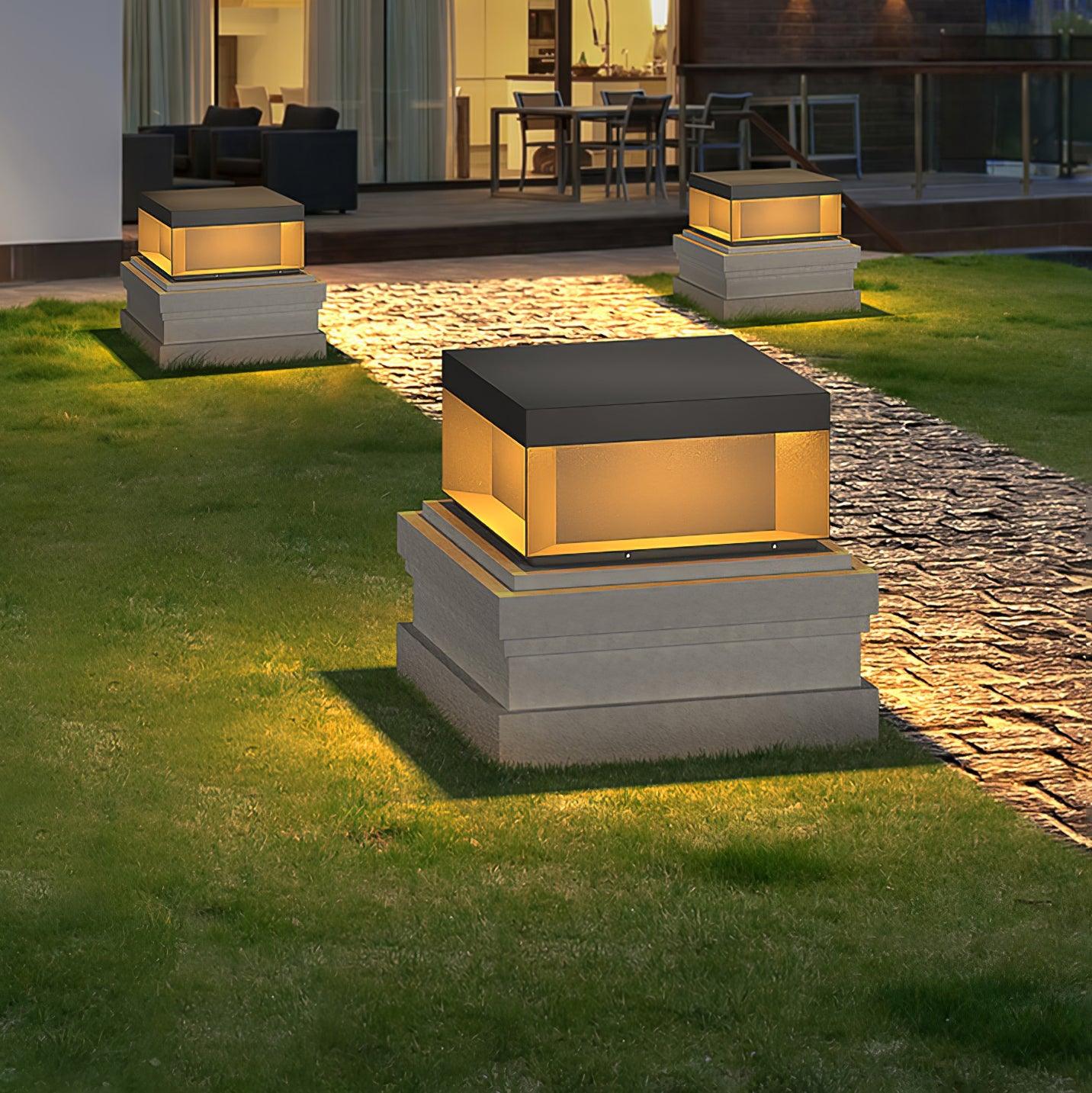Solar-Pfostenleuchte Außen | LED | IP65 | Garten & Einfahrt