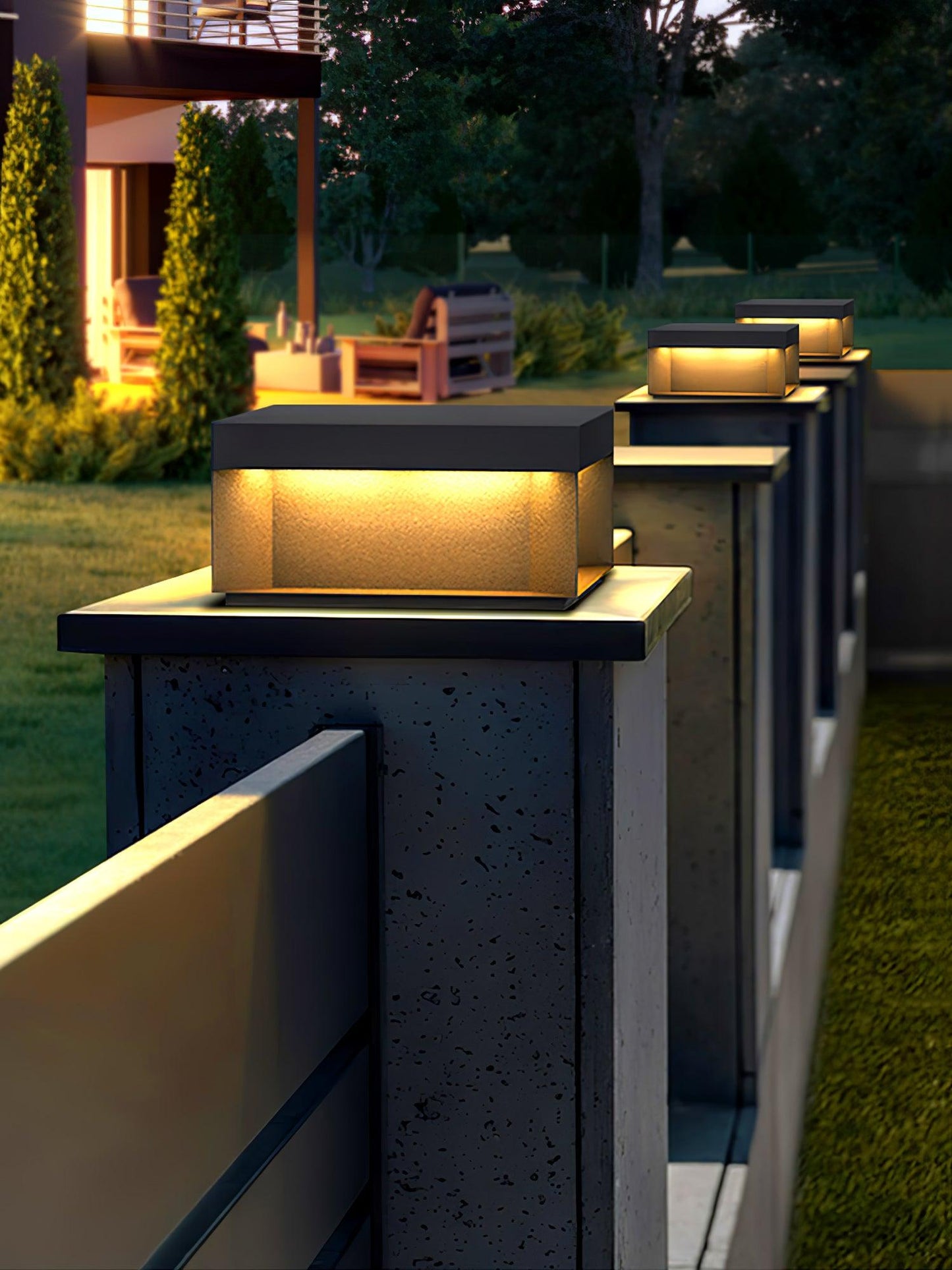 Solar-Pfostenleuchte Außen | LED | IP65 | Garten & Einfahrt