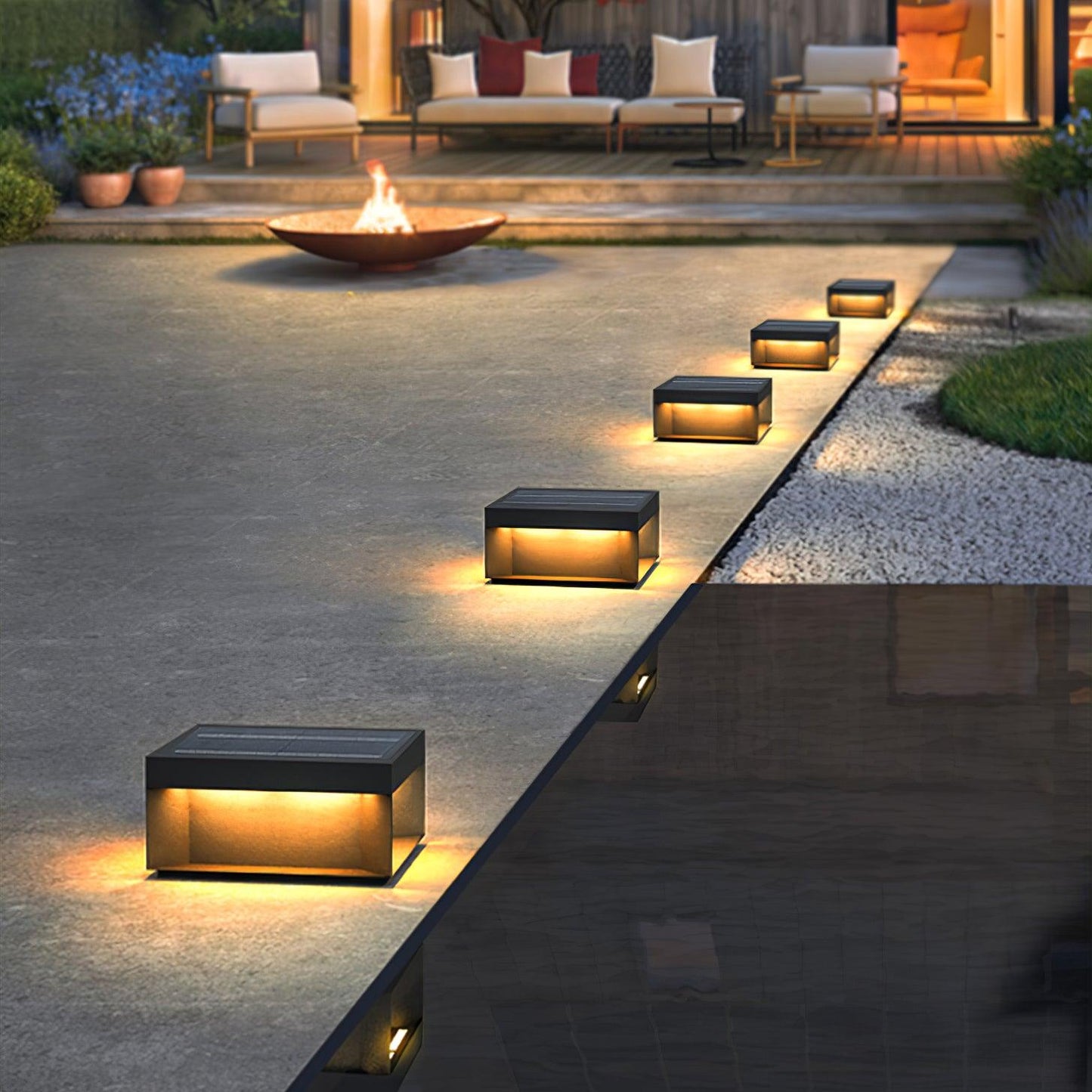 Solar-Pfostenleuchte Außen | LED | IP65 | Garten & Einfahrt