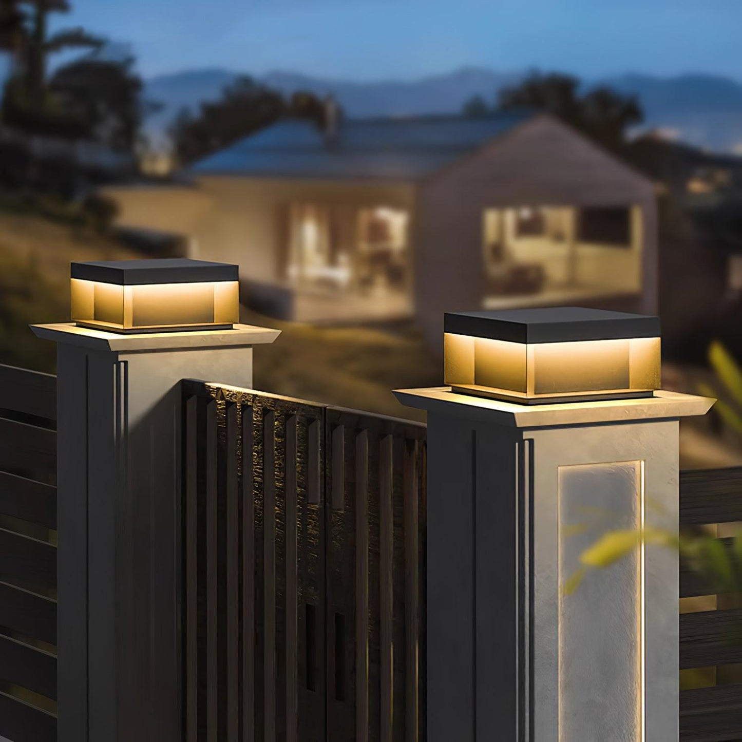 Solar-Pfostenleuchte Außen | LED | IP65 | Garten & Einfahrt