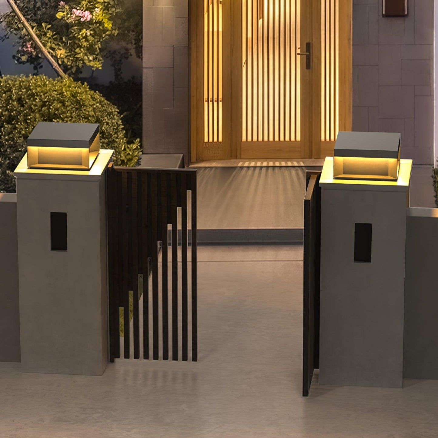 Solar-Pfostenleuchte Außen | LED | IP65 | Garten & Einfahrt