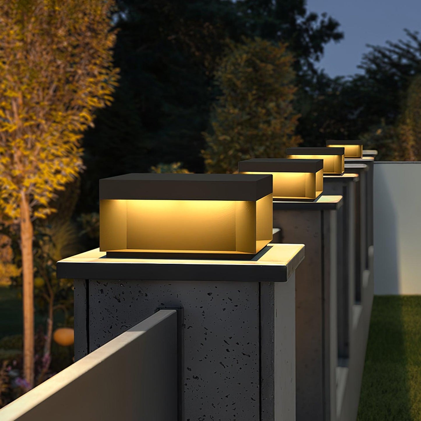 Solar-Pfostenleuchte Außen | LED | IP65 | Garten & Einfahrt