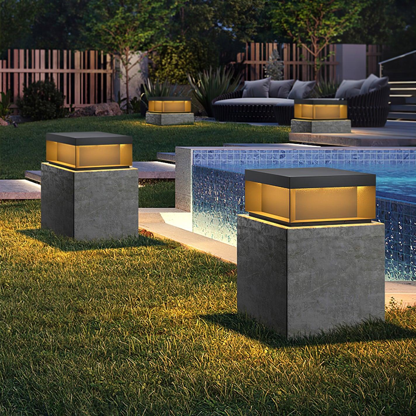 Solar-Pfostenleuchte Außen | LED | IP65 | Garten & Einfahrt