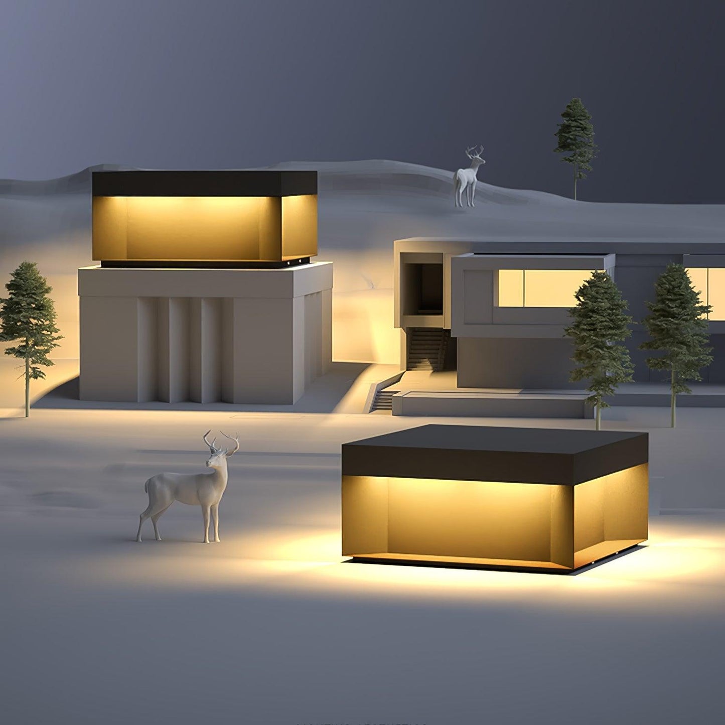 Solar-Pfostenleuchte Außen | LED | IP65 | Garten & Einfahrt
