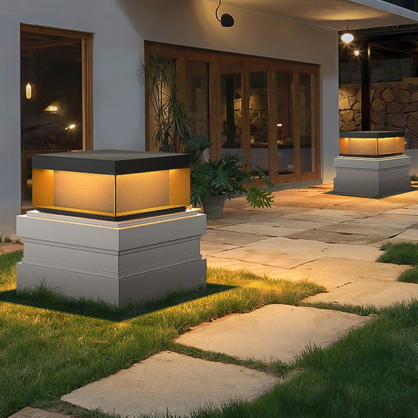 Solar-Pfostenleuchte Außen | LED | IP65 | Garten & Einfahrt
