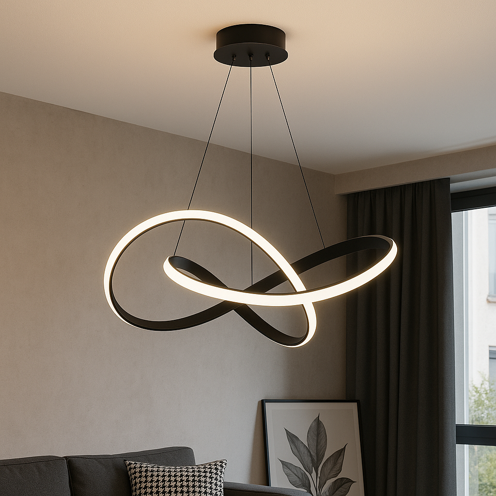 LED-Kronleuchter Modern | Acryl & Metall | Fernbedienung | 50–60 cm