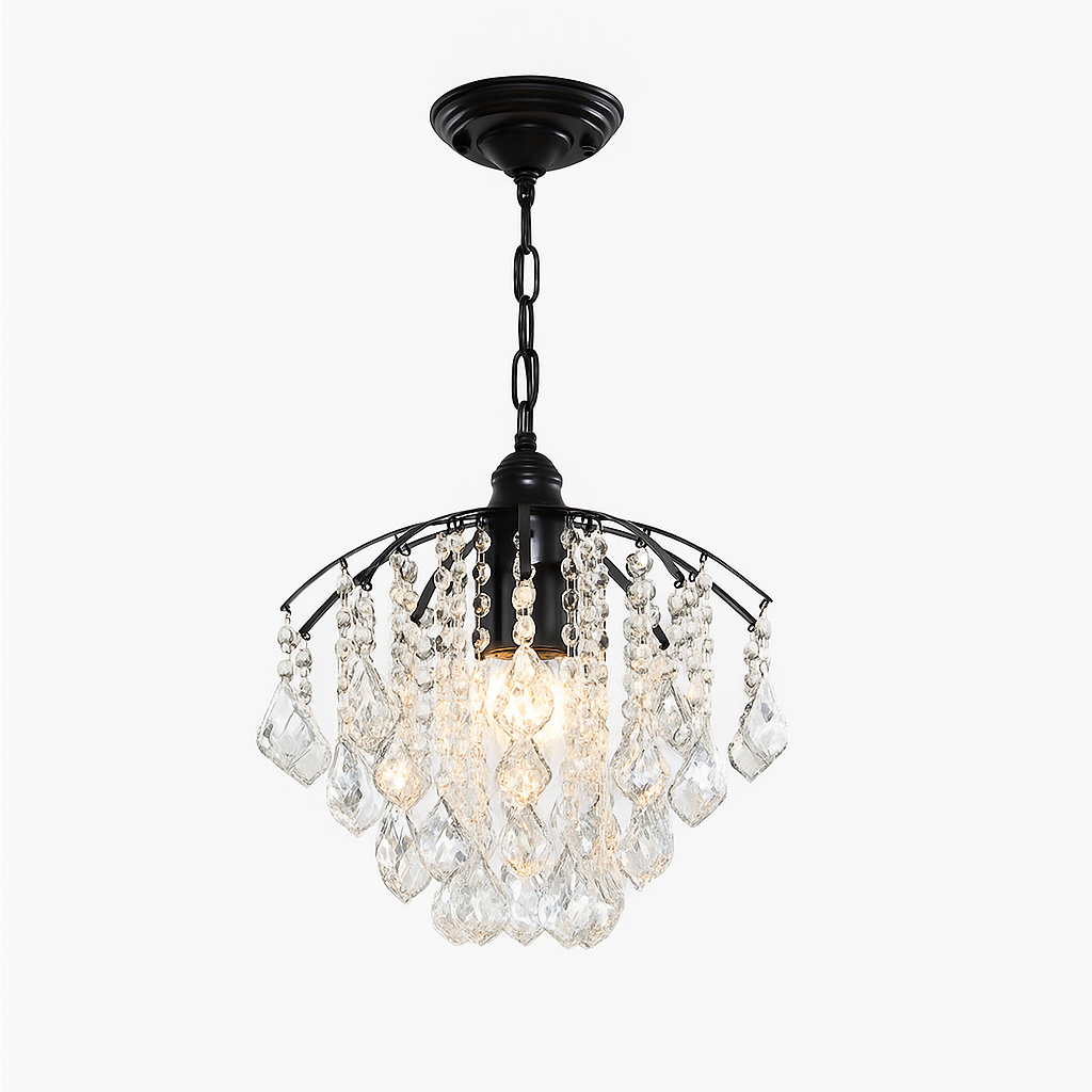 Kristall-Deckenleuchte | Wohnzimmer & Schlafzimmer | E27 LED-Licht | Elegant