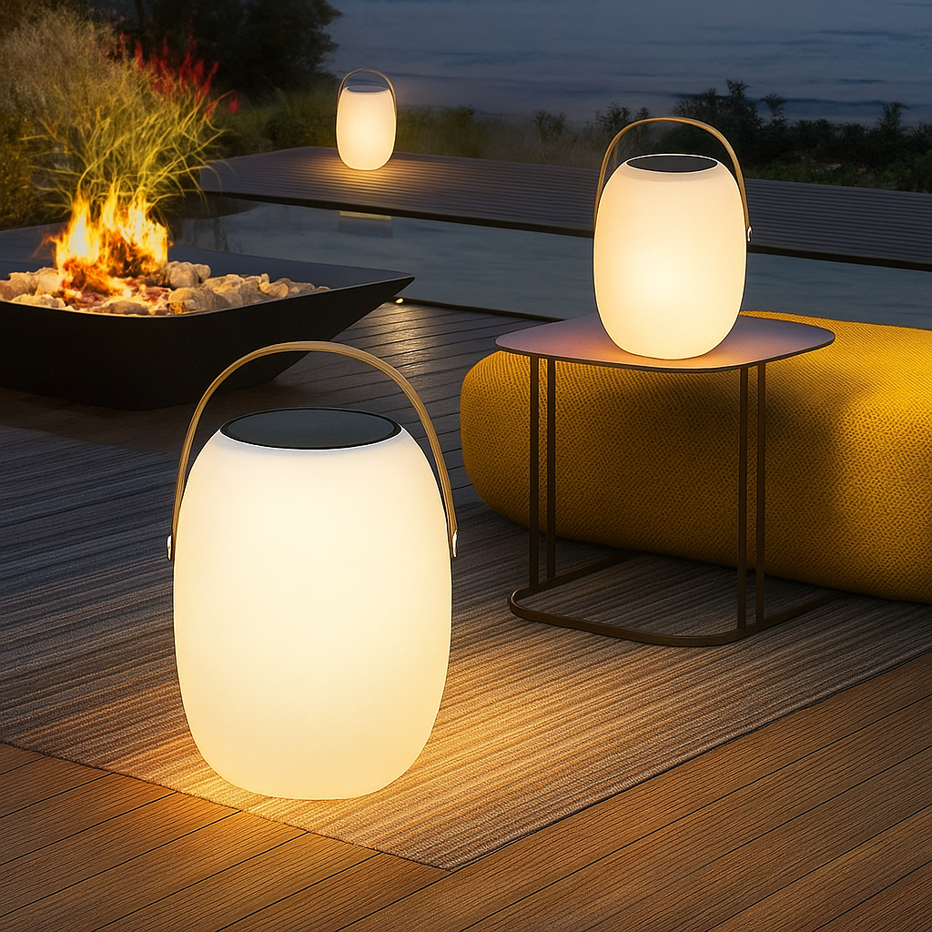 Solar Tischlampe Outdoor | LED | Warmweiß | Tragbar