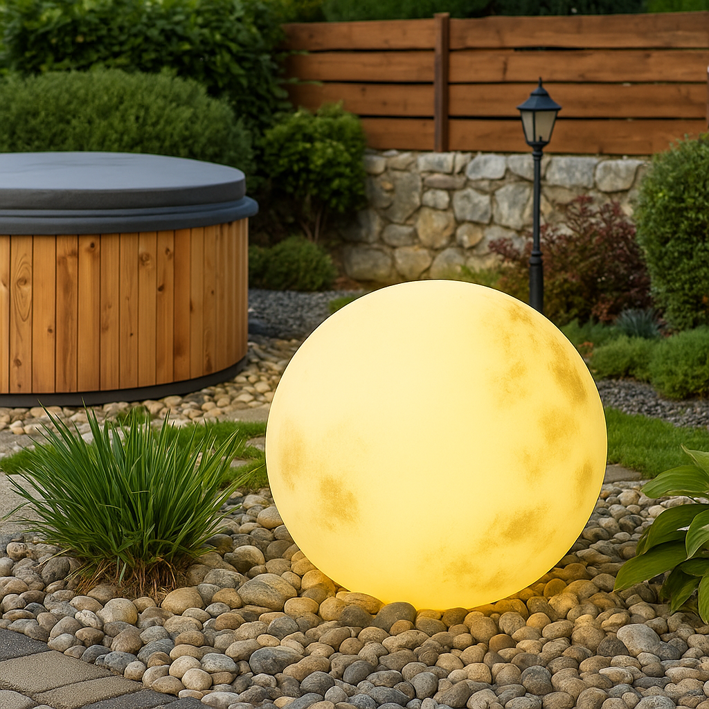 Solar Gartenlampe Mond | LED | Warmweiß | Outdoor