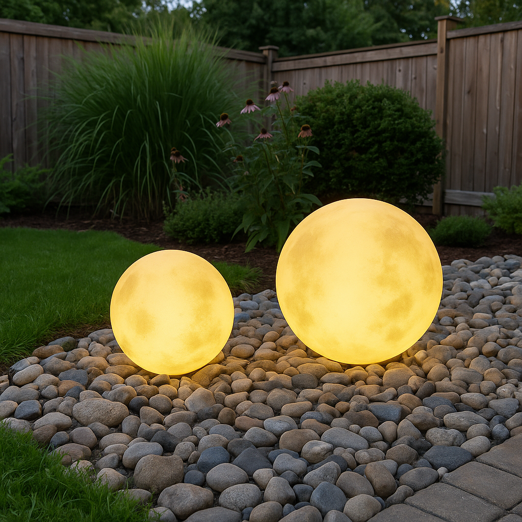 Solar Gartenlampe Mond | LED | Warmweiß | Outdoor