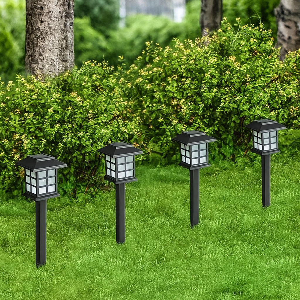 Solar Gartenleuchten im Laternen-Design – Set für Wege & Beete
