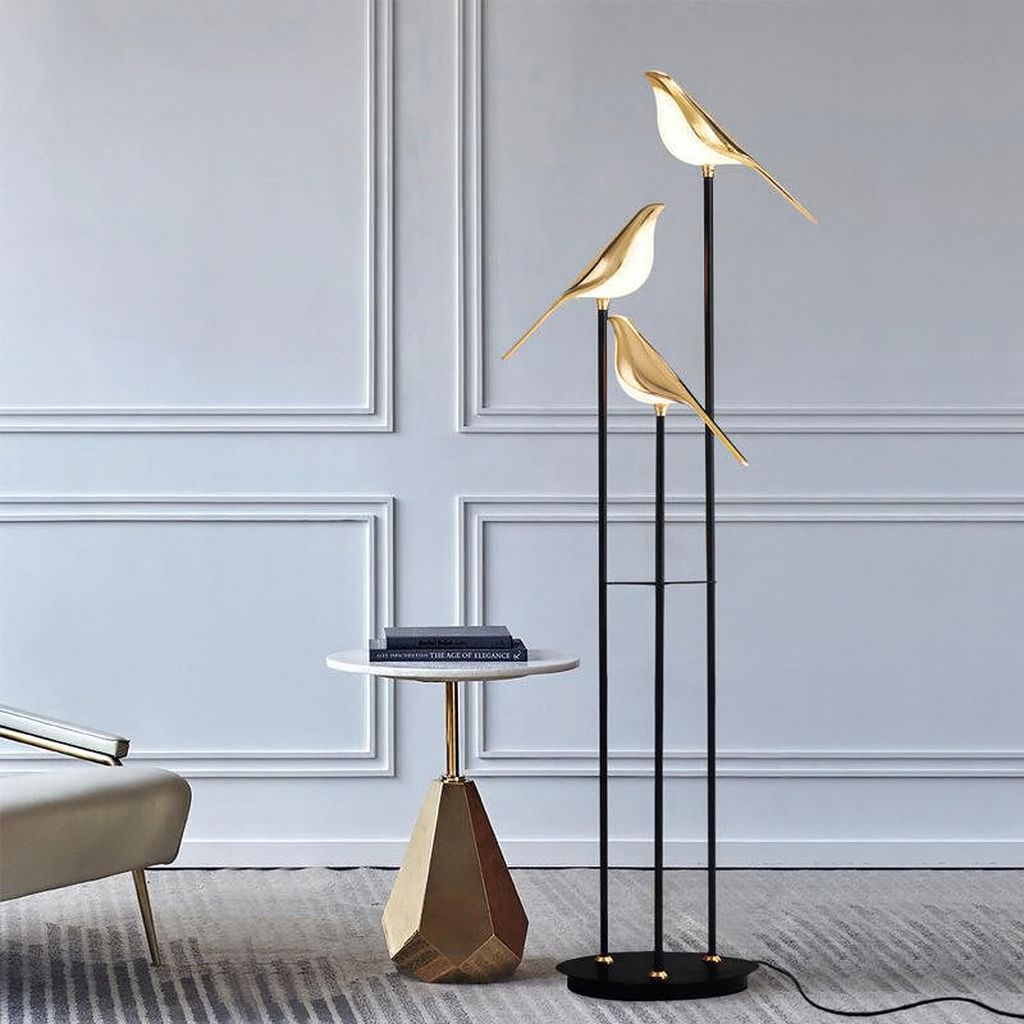 Stehlampe Vogel Design | LED | Warmweiß | Modern