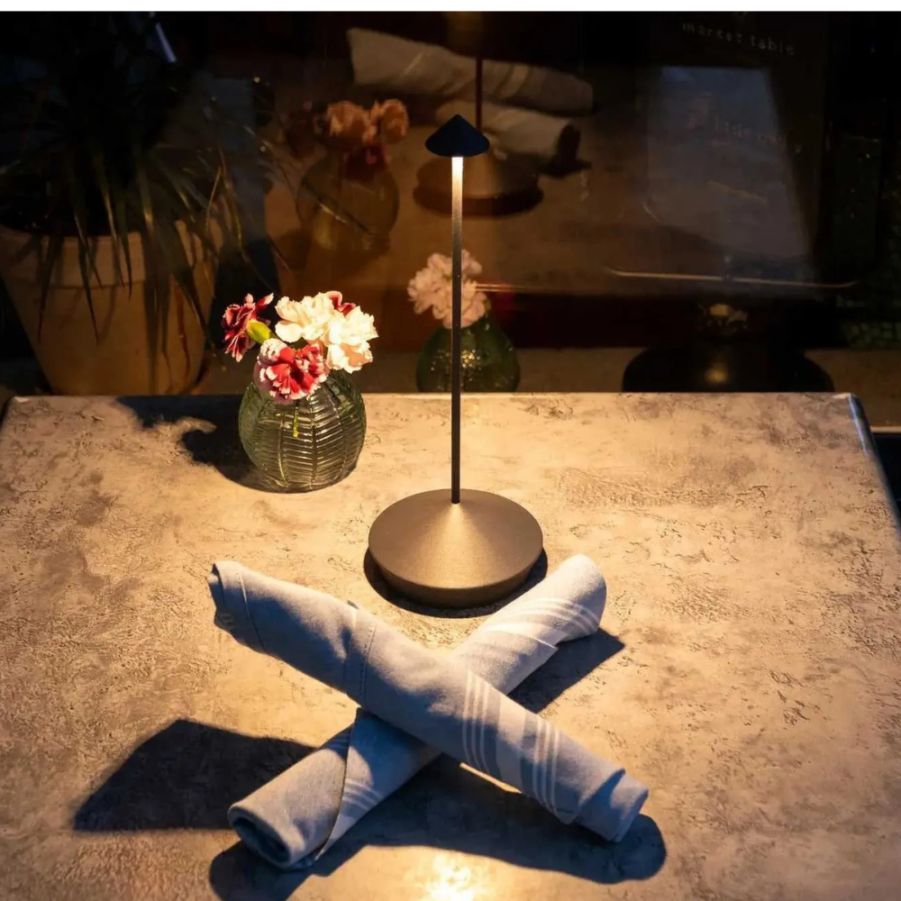 Kabellose LED-Tischlampe | Dimmbar | Wasserfest | Modern