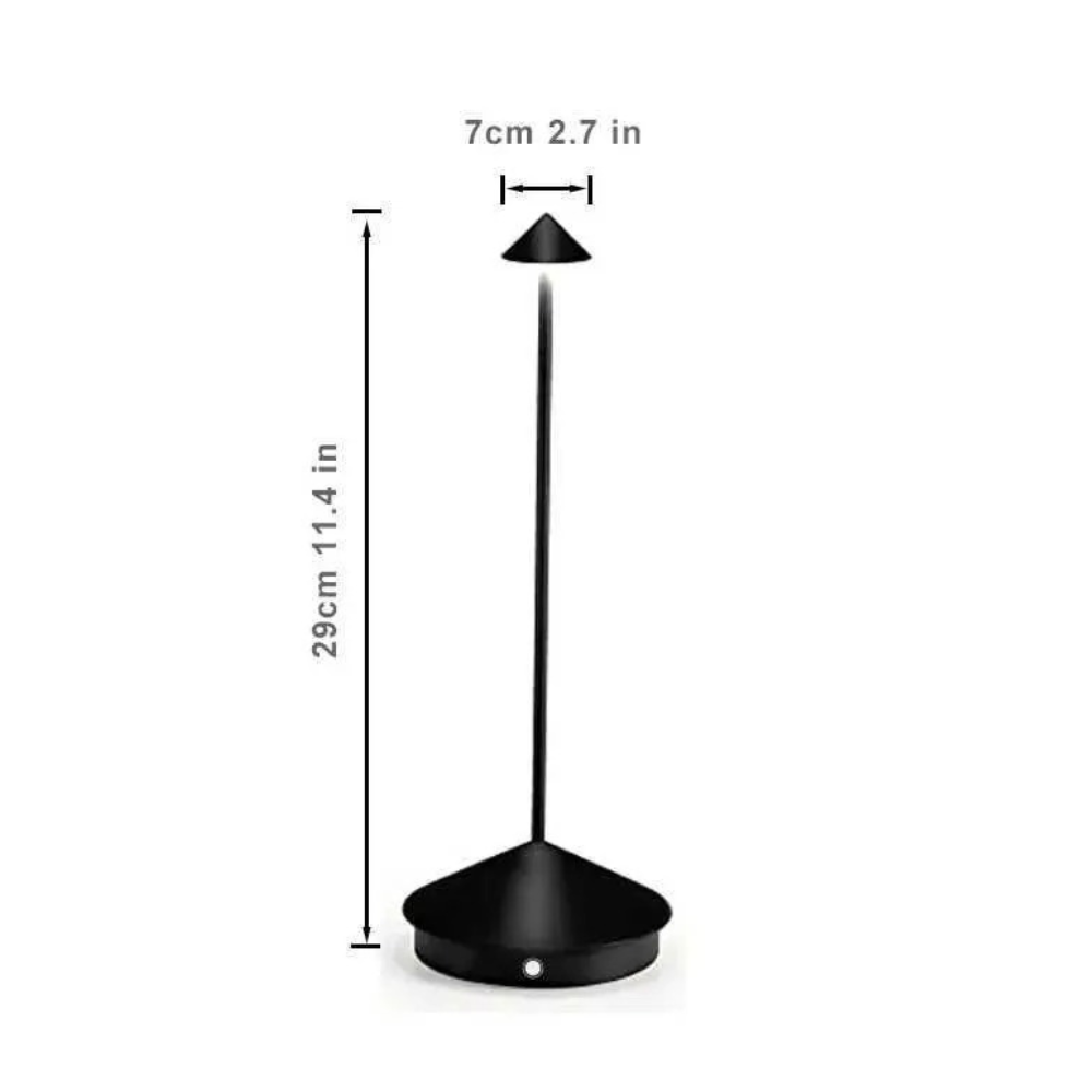 Kabellose LED-Tischlampe | Dimmbar | Wasserfest | Modern