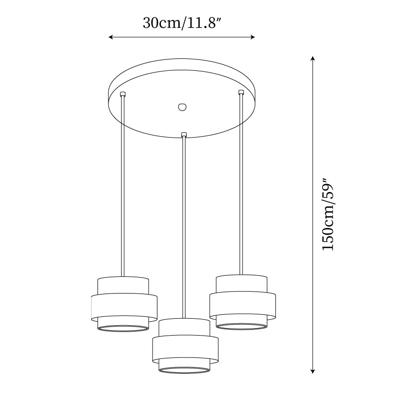 Pendelleuchte | Travertin | Warmweißes LED‑Licht | Modern & Elegant
