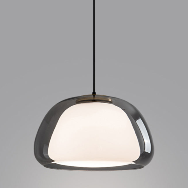 Pendelleuchte | Modernes Milchglas-Design | Höhenverstellbar | E27 Deckenbeleuchtung