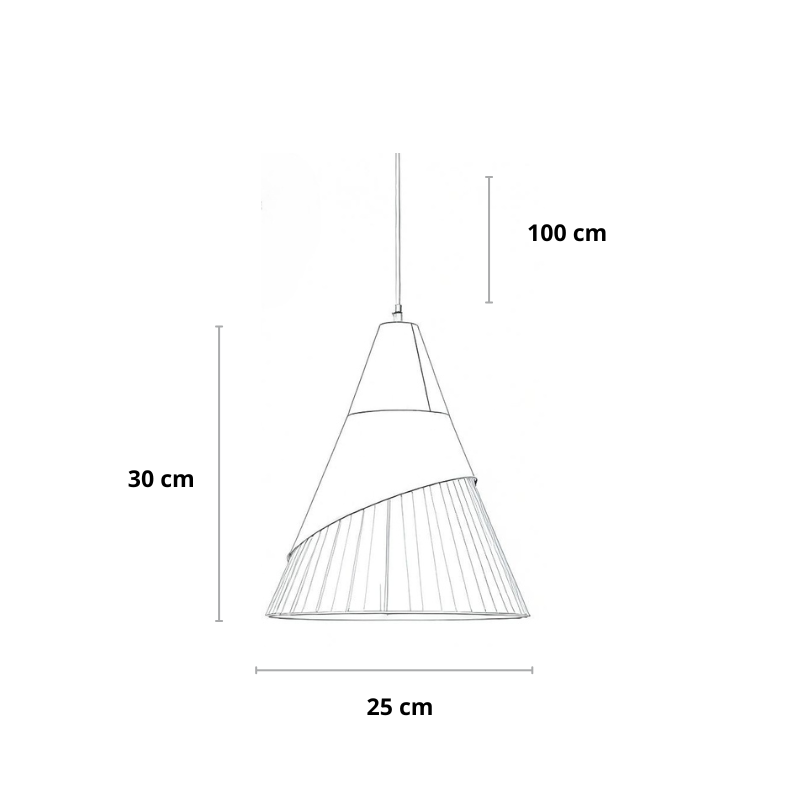 Skandinavische Pendelleuchte | E27-Fassung | Höhenverstellbar | Wohnzimmer & Esszimmer