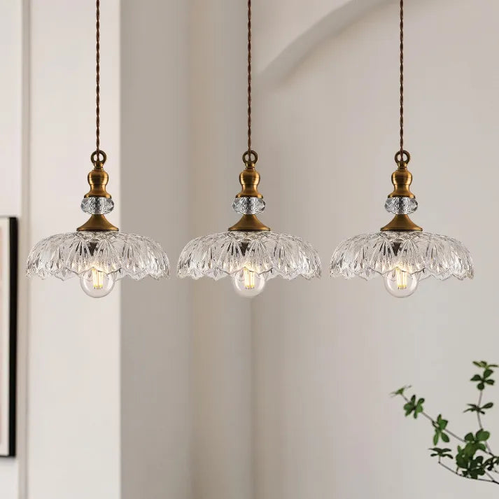 Glas-Pendelleuchte Mini | Mid-Century Stil | E26/E27 LED | Kücheninsel