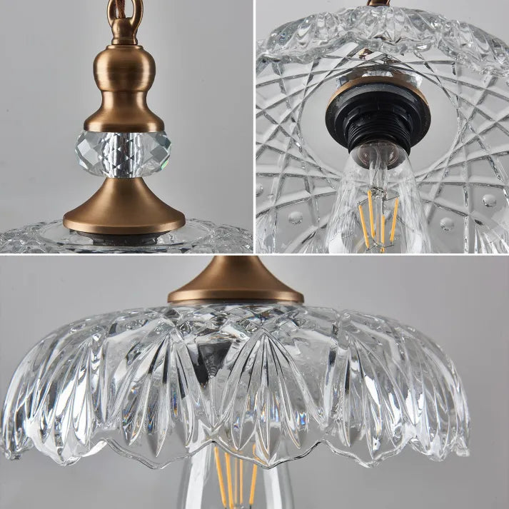 Glas-Pendelleuchte Mini | Mid-Century Stil | E26/E27 LED | Kücheninsel