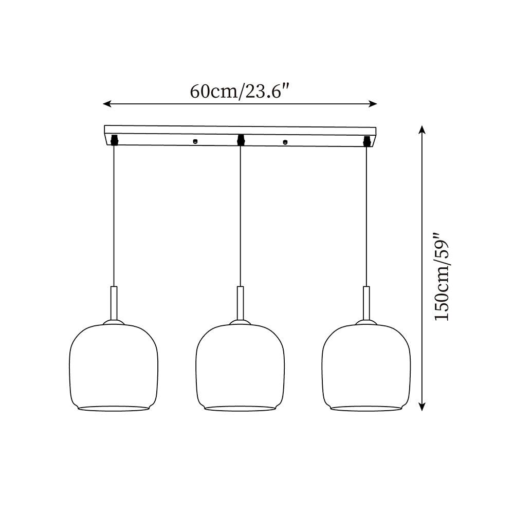 Pendelleuchte | Rauchglas LED | Esszimmer & Wohnbereich | Modernes Design