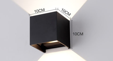 LED-Wandleuchte Aluminium | Wasserdicht | Verstellbarer Lichtstrahl | Modern