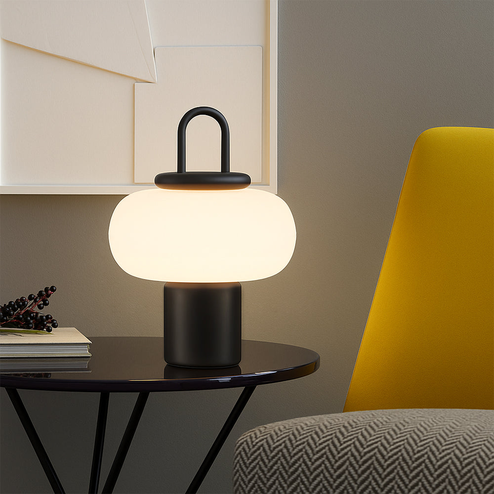 Tischlampe Glas Metall | LED | Warmweiß | Modern