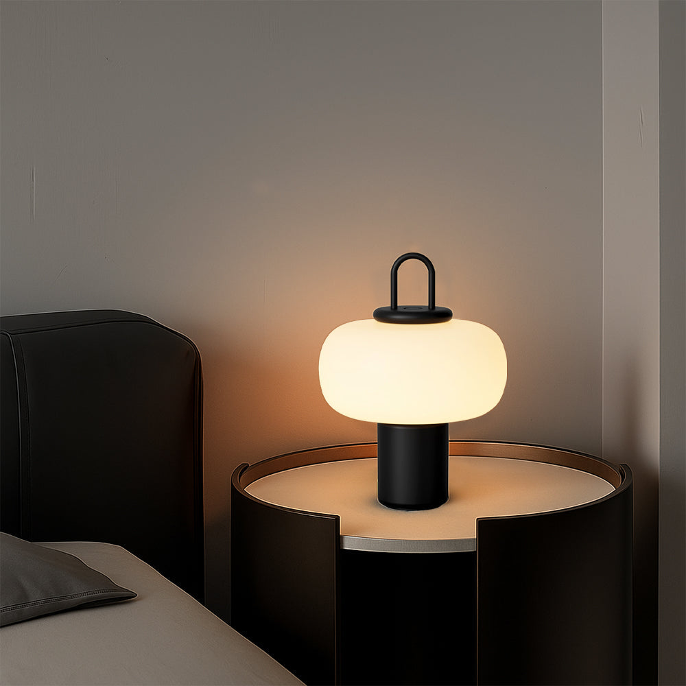 Tischlampe Glas Metall | LED | Warmweiß | Modern
