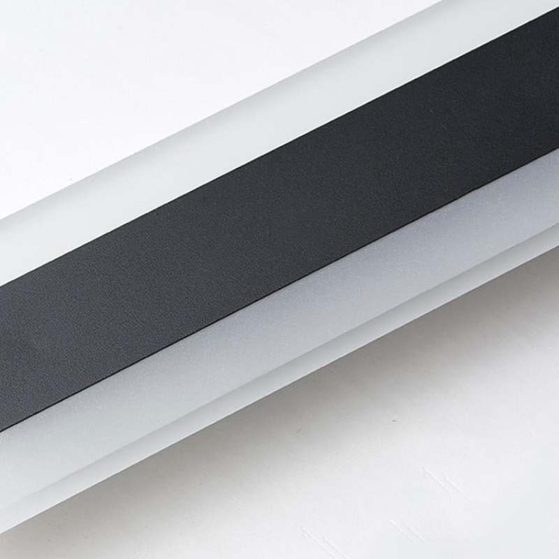 LED-Außenwandleuchte | Schwarz Metall & Acryl | Garten & Balkon