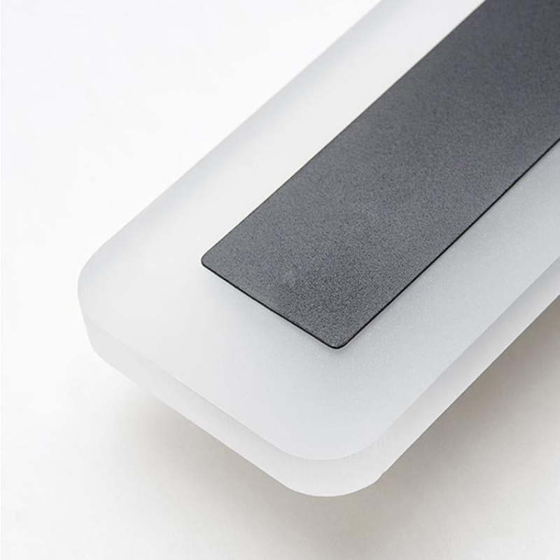 LED-Außenwandleuchte | Schwarz Metall & Acryl | Garten & Balkon