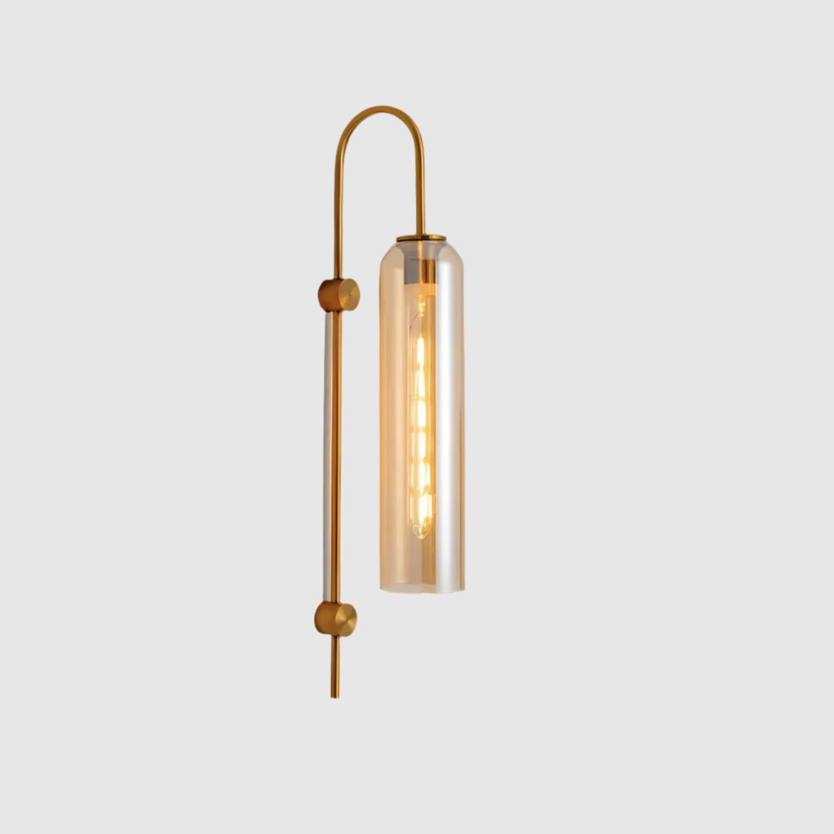 Glas-Wandleuchte Modern | E27 LED | Glas & Eisen | Designerstil