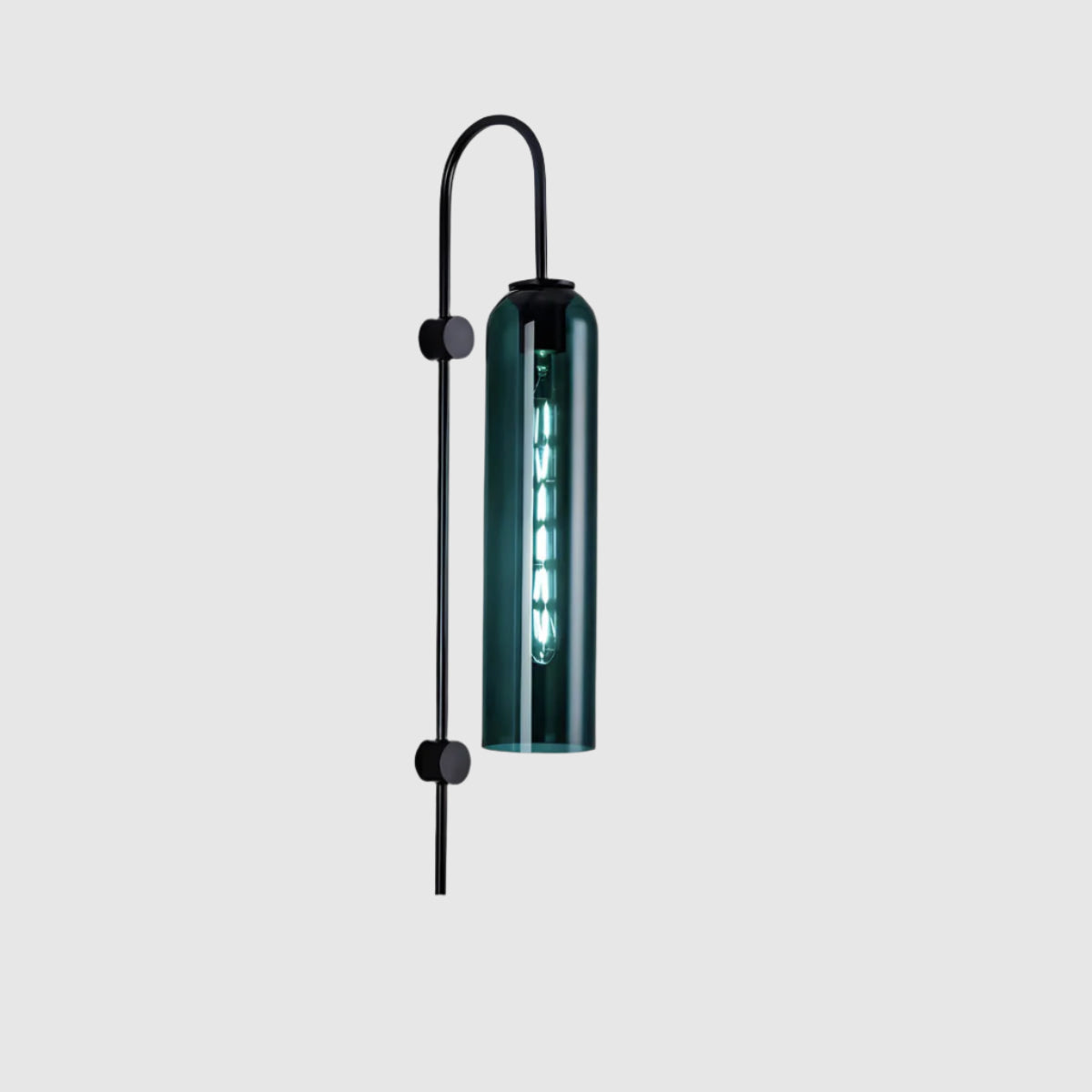 Glas-Wandleuchte Modern | E27 LED | Glas & Eisen | Designerstil