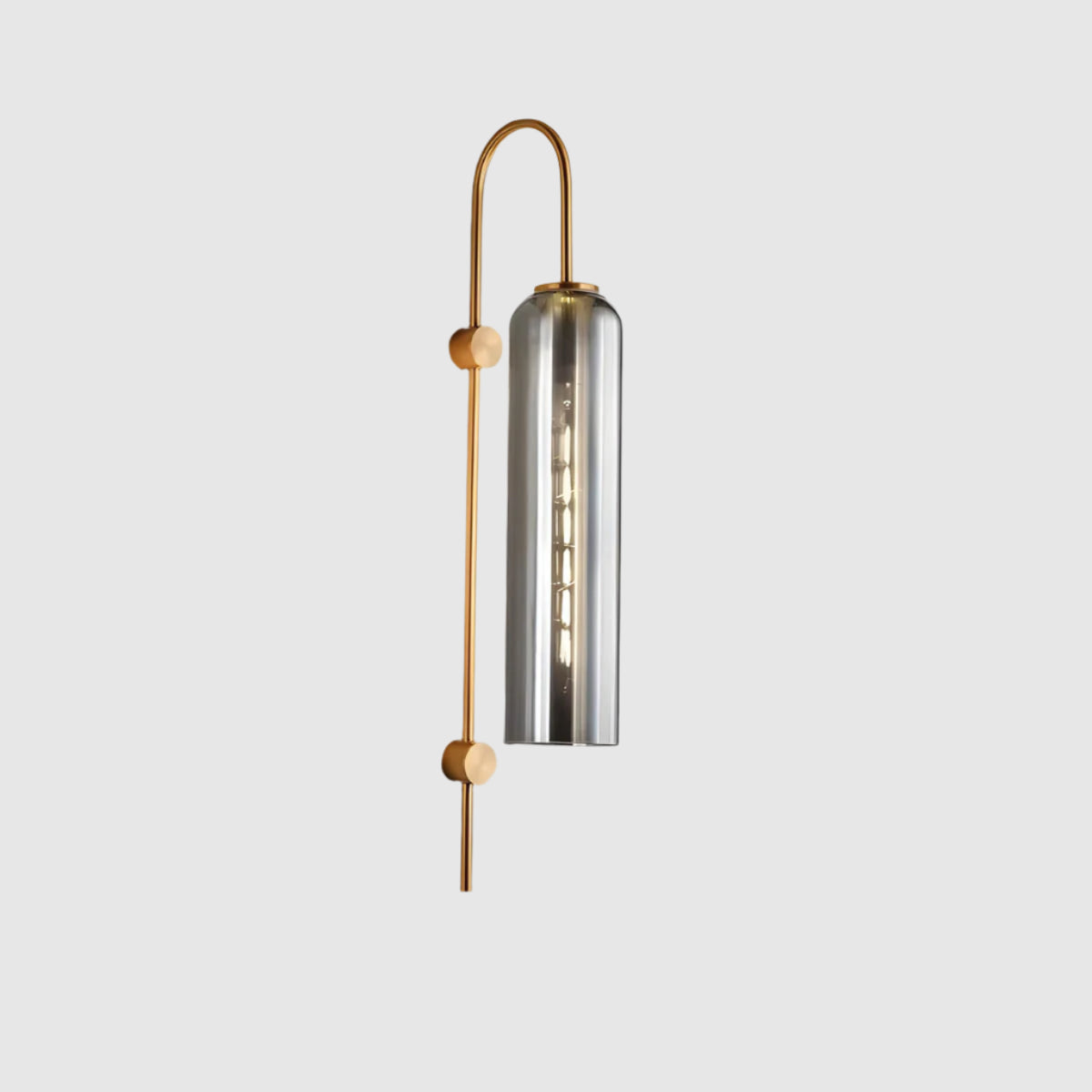 Glas-Wandleuchte Modern | E27 LED | Glas & Eisen | Designerstil