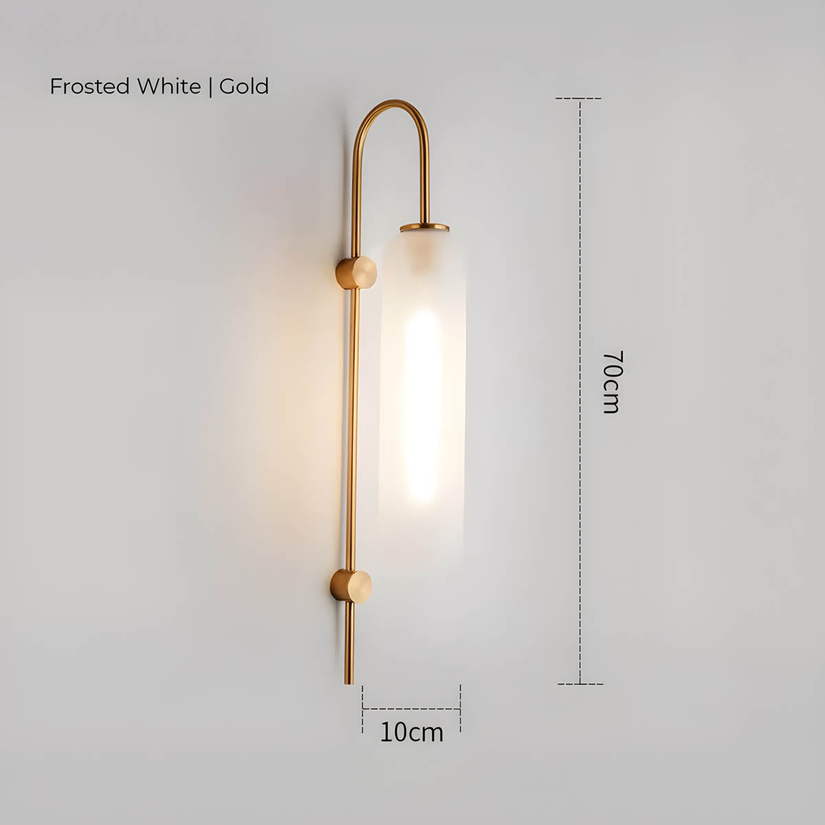 Glas-Wandleuchte Modern | E27 LED | Glas & Eisen | Designerstil