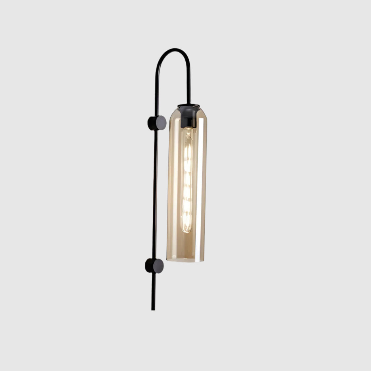 Glas-Wandleuchte Modern | E27 LED | Glas & Eisen | Designerstil