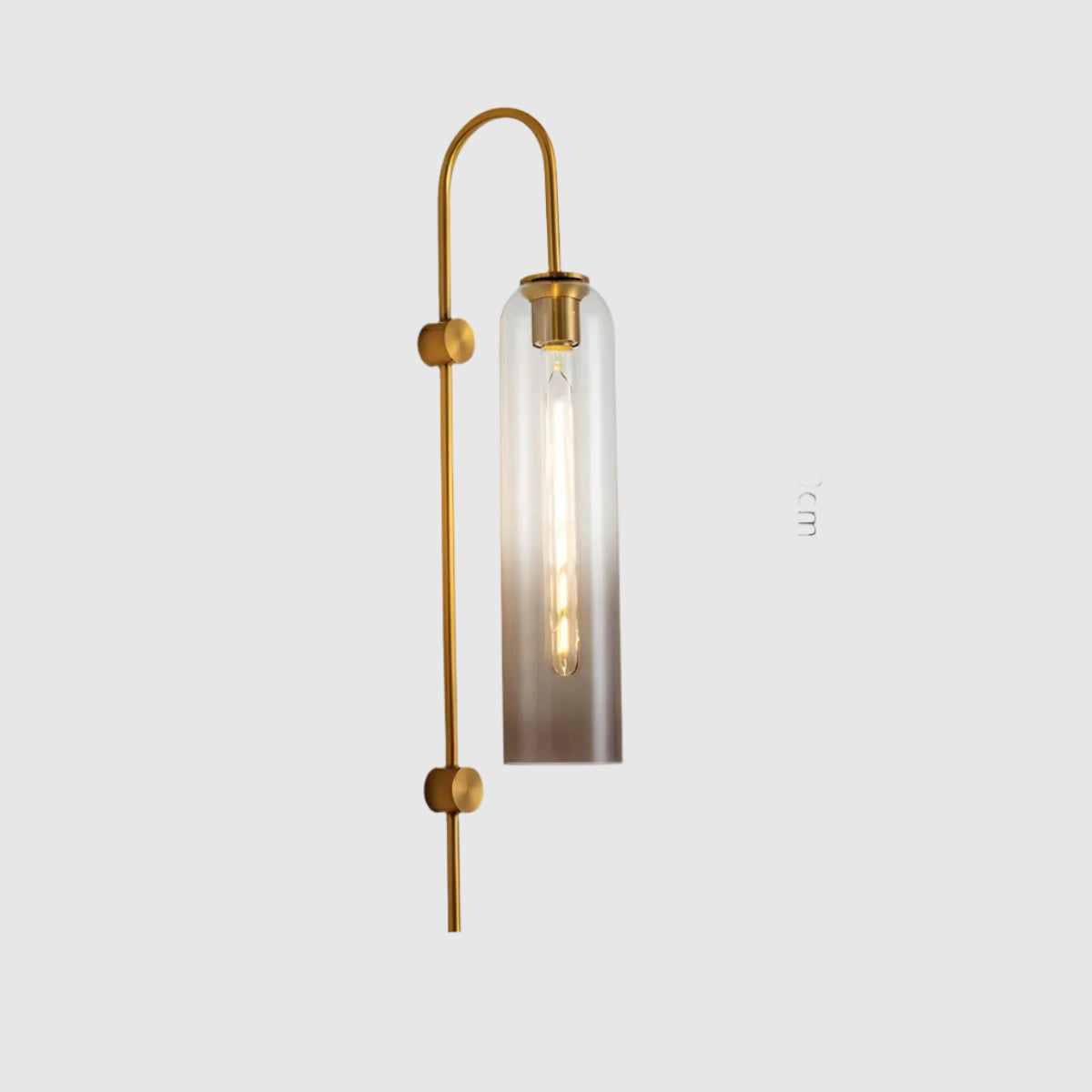 Glas-Wandleuchte Modern | E27 LED | Glas & Eisen | Designerstil