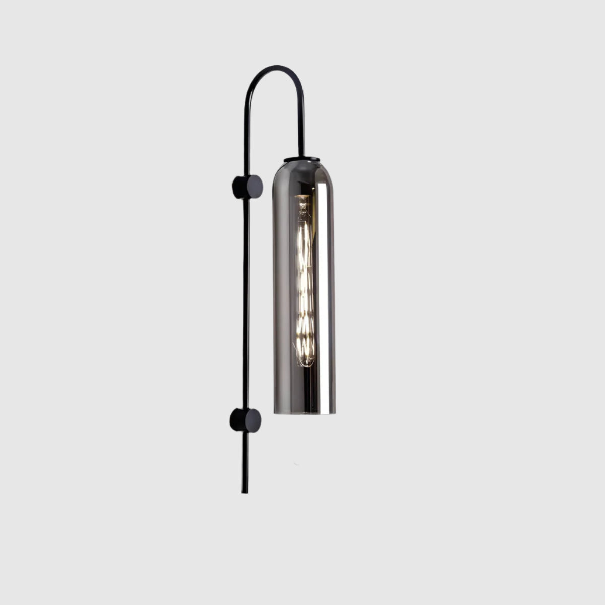 Glas-Wandleuchte Modern | E27 LED | Glas & Eisen | Designerstil