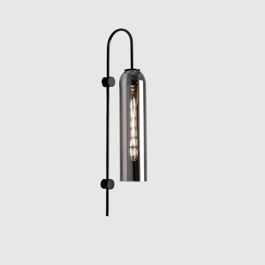 Glas-Wandleuchte Modern | E27 LED | Glas & Eisen | Designerstil