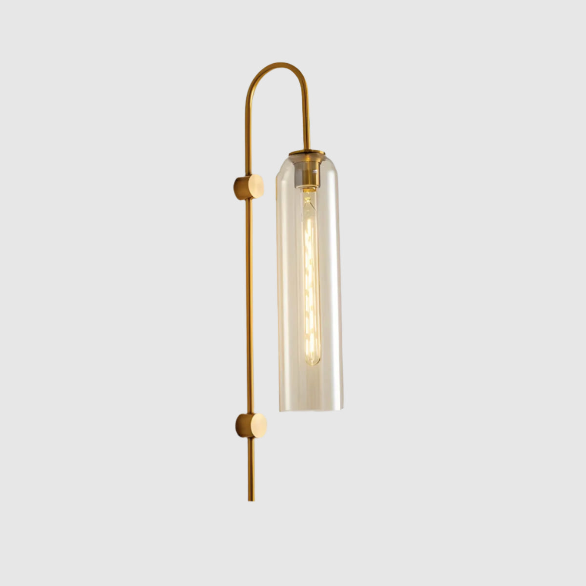 Glas-Wandleuchte Modern | E27 LED | Glas & Eisen | Designerstil