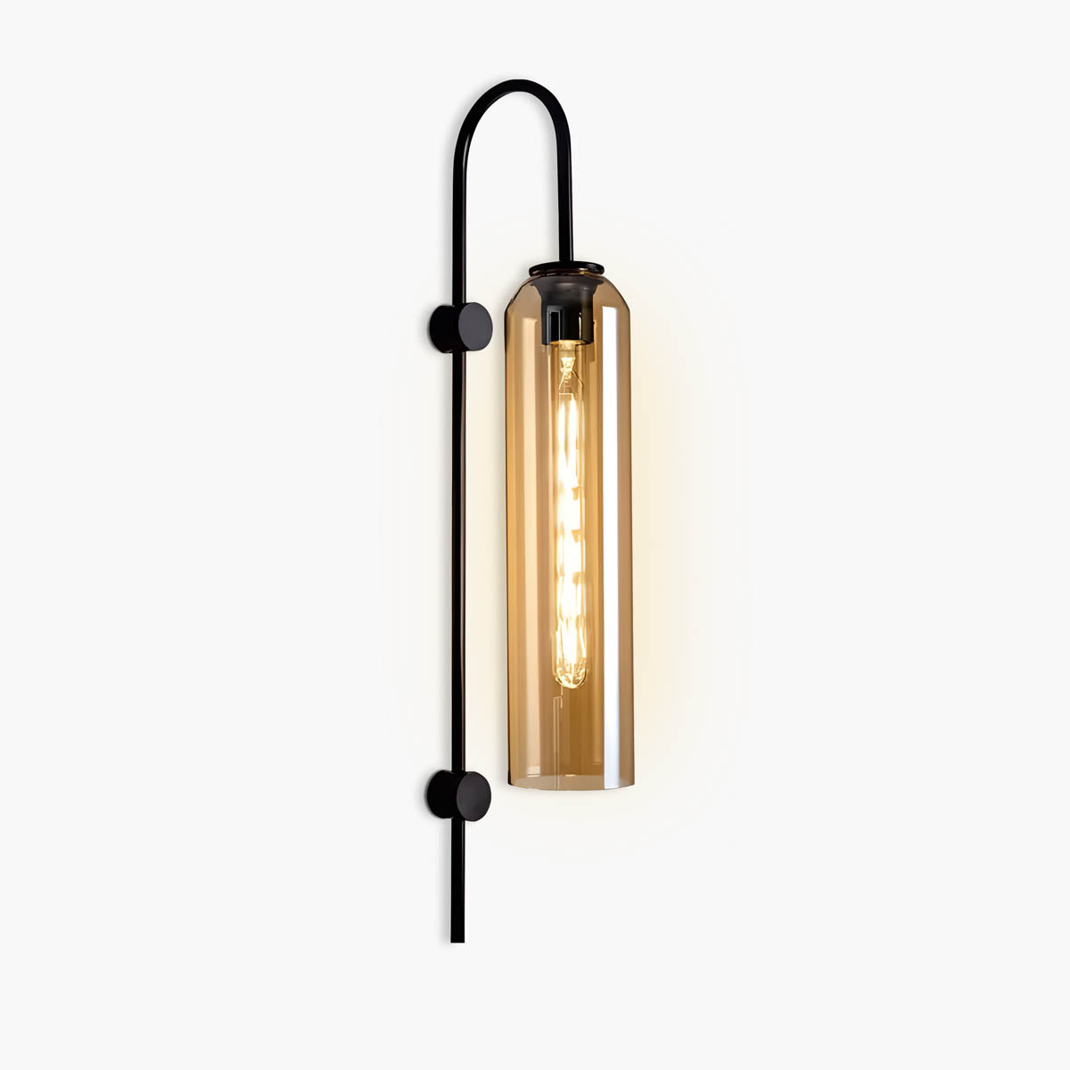 Glas-Wandleuchte Modern | E27 LED | Glas & Eisen | Designerstil
