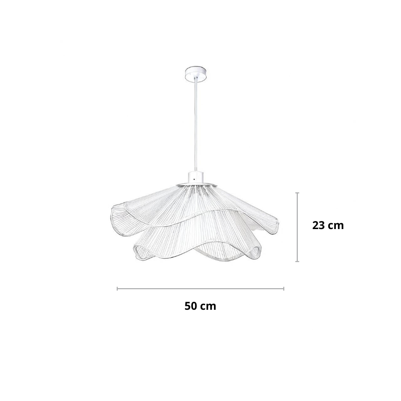 Pendelleuchte | Rustikales Seil-Design | Höhenverstellbar | Wohnzimmer & Esszimmer