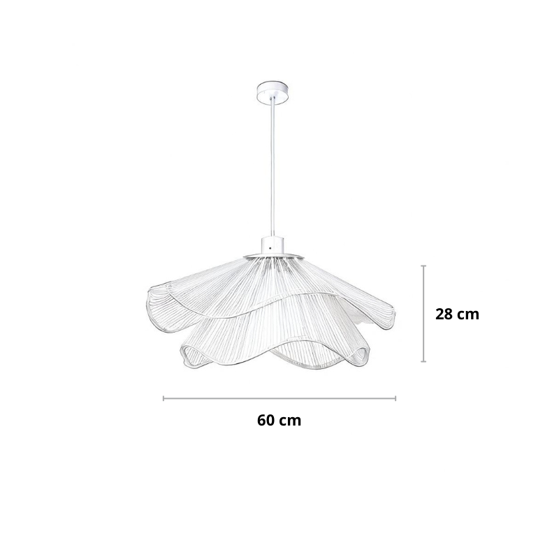 Pendelleuchte | Rustikales Seil-Design | Höhenverstellbar | Wohnzimmer & Esszimmer