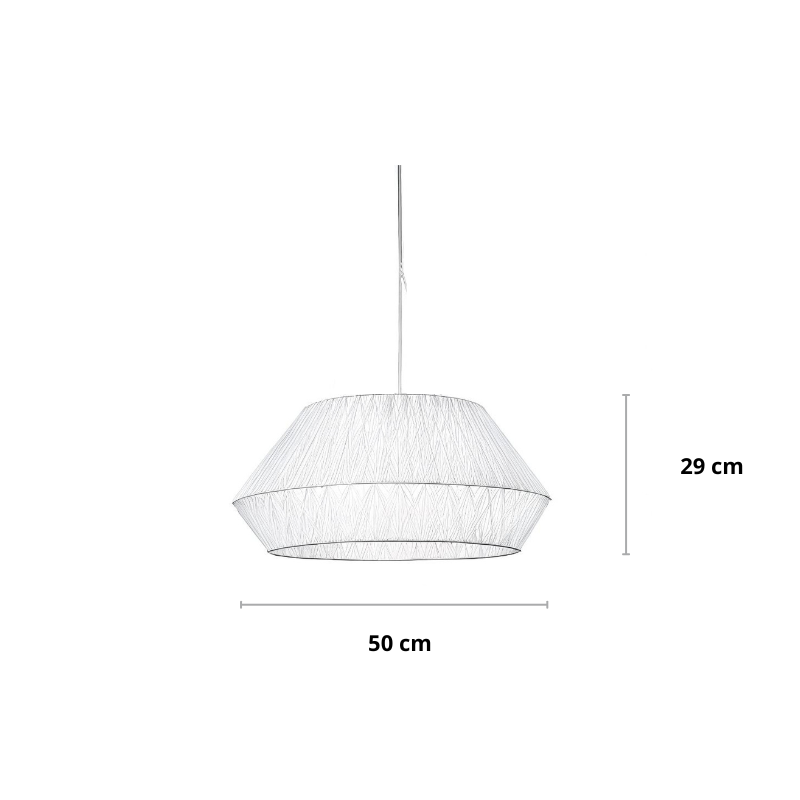 Pendelleuchte | Seil-Design | Khaki | Landhaus-Stil | E27