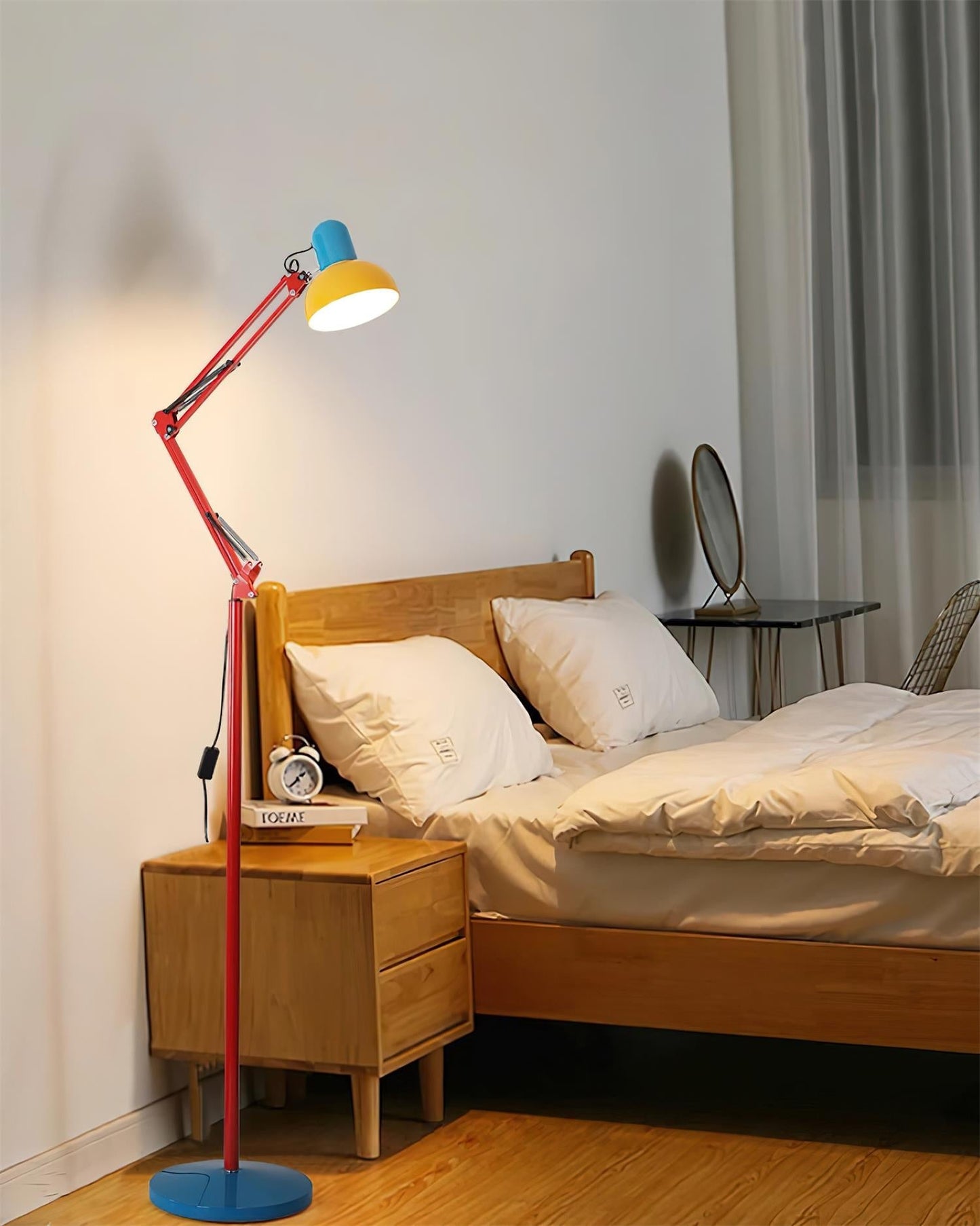 Stehlampe Wohnzimmer | Metall | E27 | Verstellbar