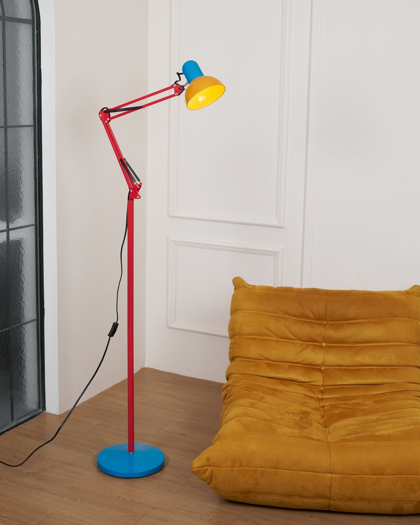 Stehlampe Wohnzimmer | Metall | E27 | Verstellbar