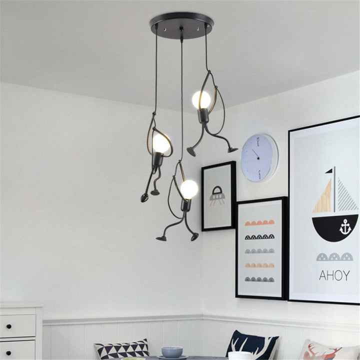 Pendelleuchte | Retro-Design | Höhenverstellbar | Verspielte Beleuchtung
