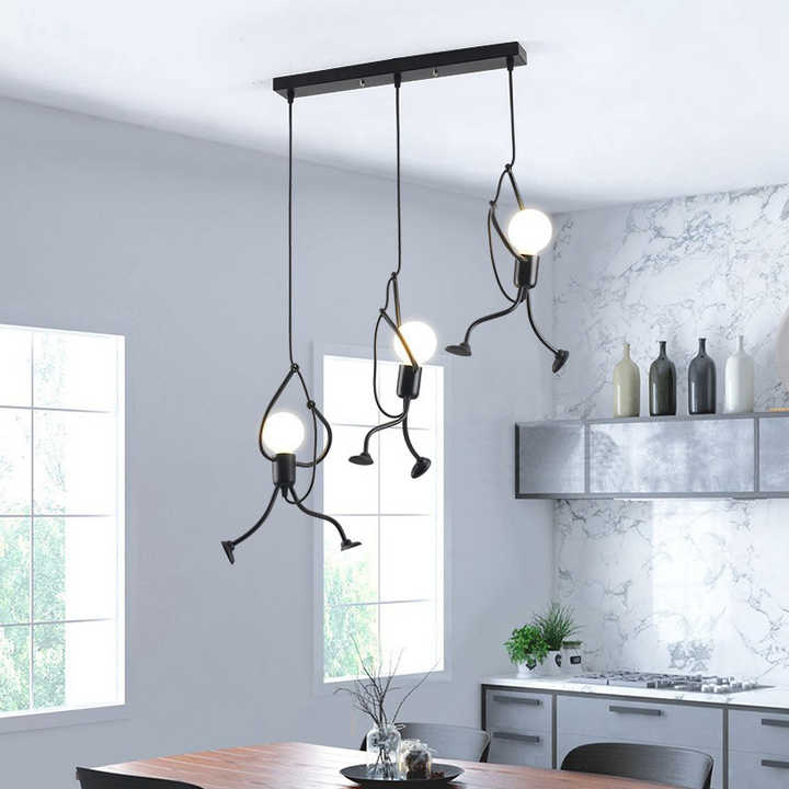 Pendelleuchte | Retro-Design | Höhenverstellbar | Verspielte Beleuchtung