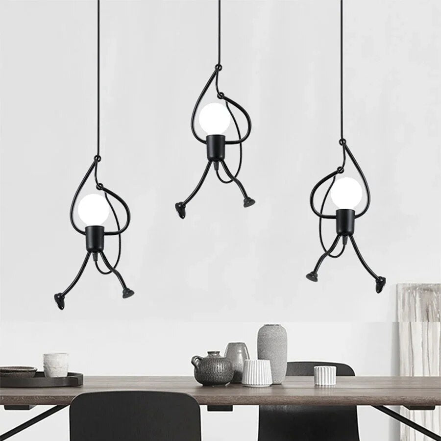 Pendelleuchte | Retro-Design | Höhenverstellbar | Verspielte Beleuchtung