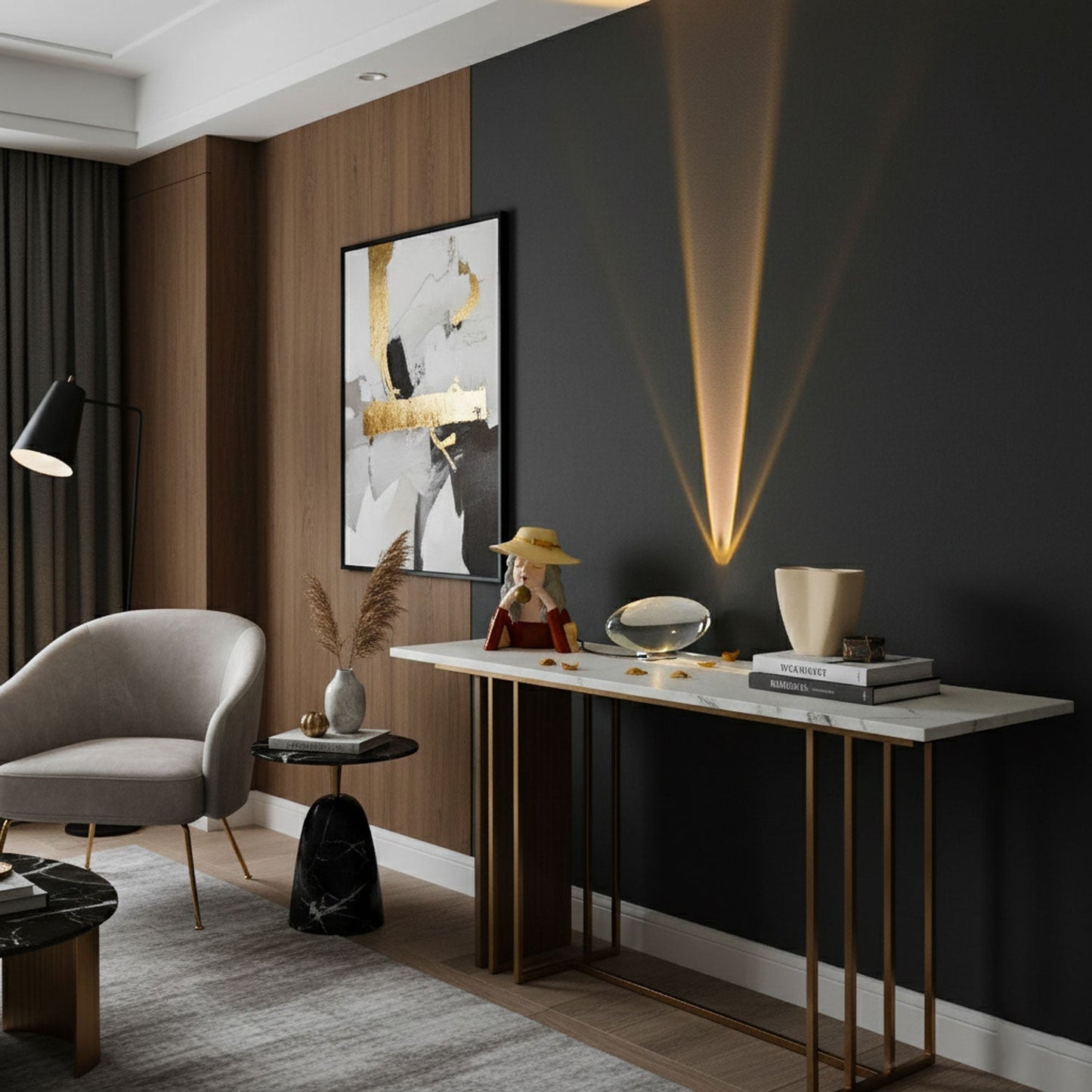 Tischlampe | LED | Kristall & Chrom | Modern Elegant