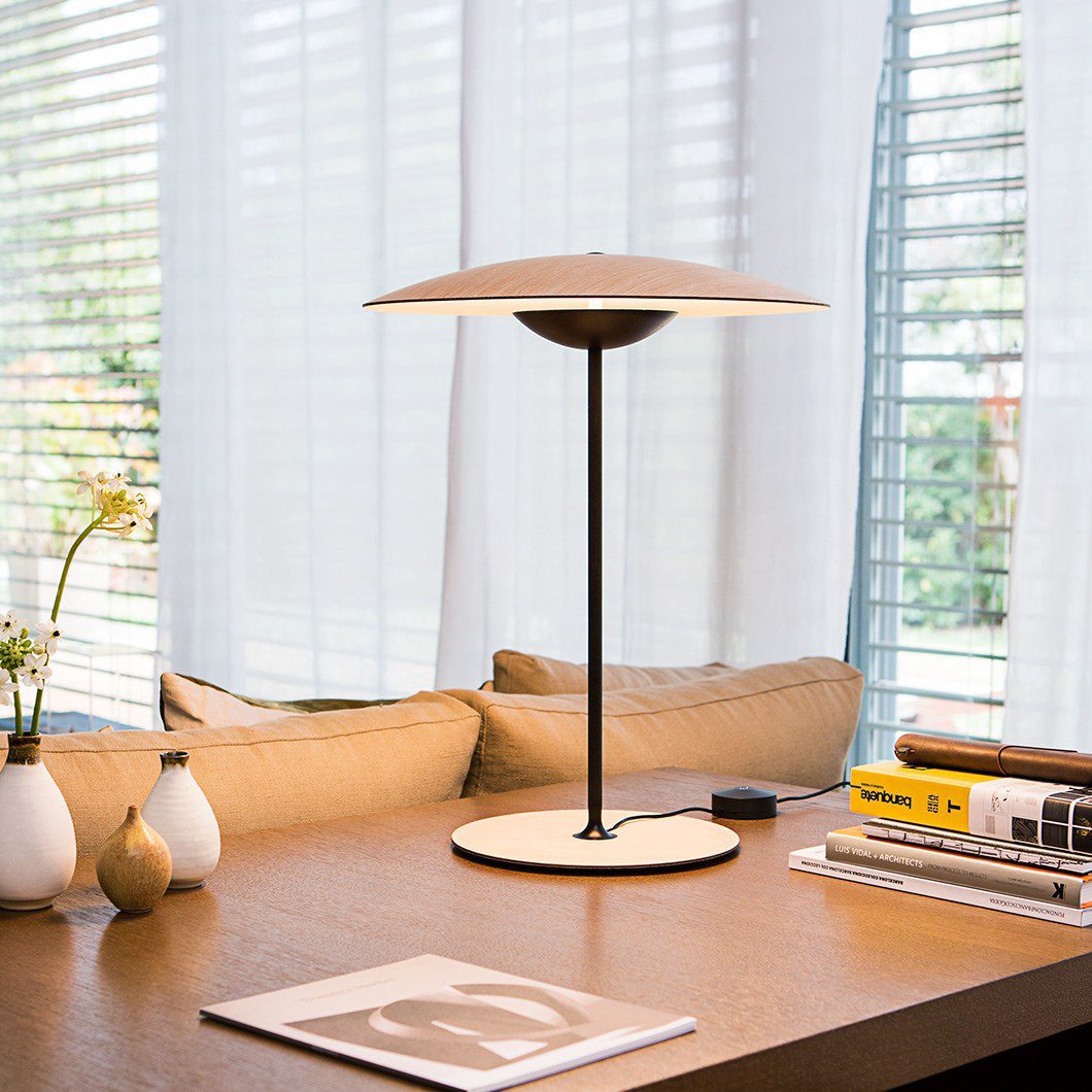 Tischlampe Metall | Integrierte LED | 3 Lichtfarben | Modernes Design